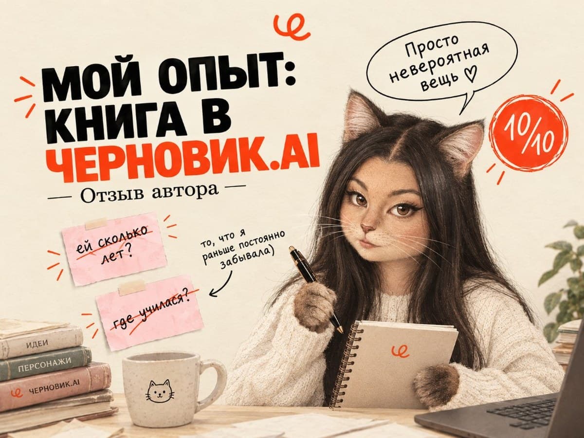 Опыт использования Черновик.Ai: как вести героев книги